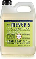 MRS. MEYER'S CLEAN DAY Basil Dish Soap (48 oz) & Lemon Verbena Hand Soap (33 oz) Bundle