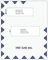 COMPLYRIGHT First Class Double-Window Tax Mailer Envelopes