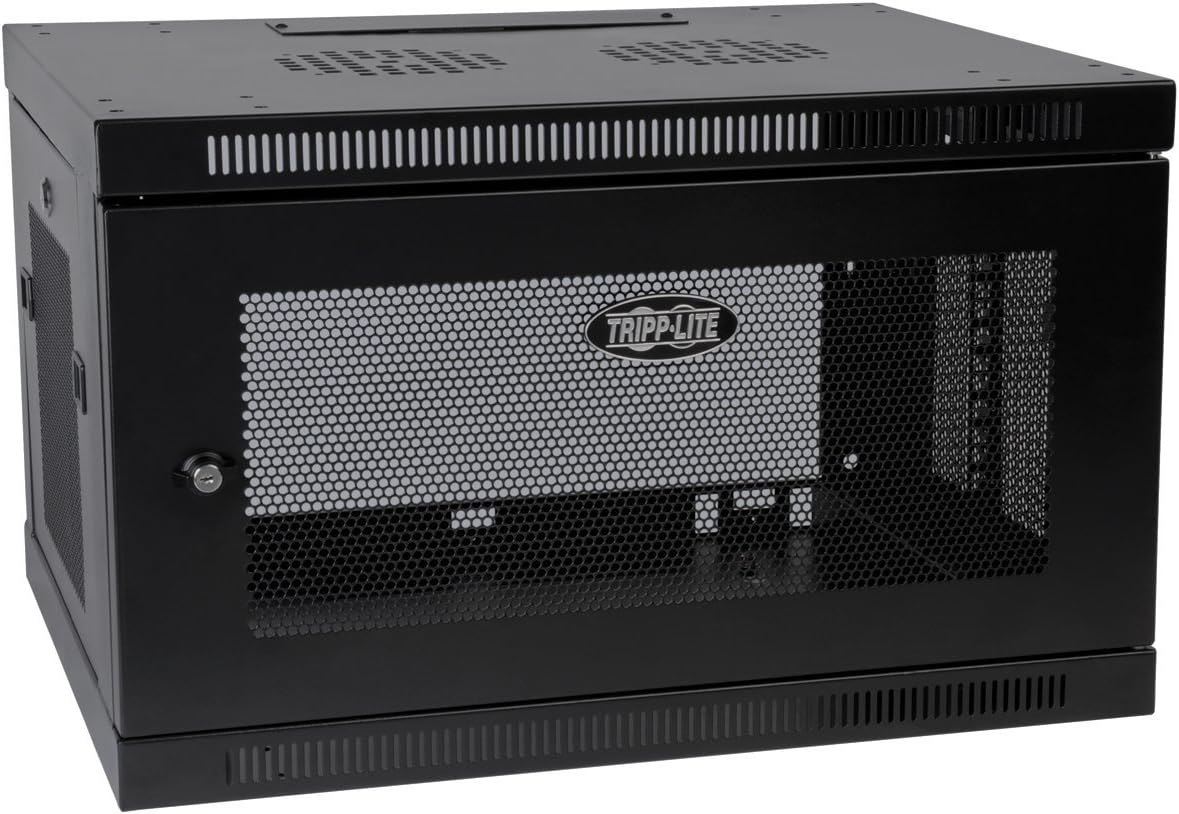 Tripp Lite 6U Wall Mount Rack Enclosure Server Cabinet, Low-Profile, 20.5 inch Switch-Depth, 5-Year Warranty (SRW6UDP)