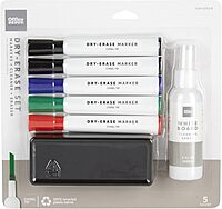 Office Depot® Brand Dry-Erase Marker Set, Chisel Point, 100% Recycled Plastic Barrel, Assorted Colors