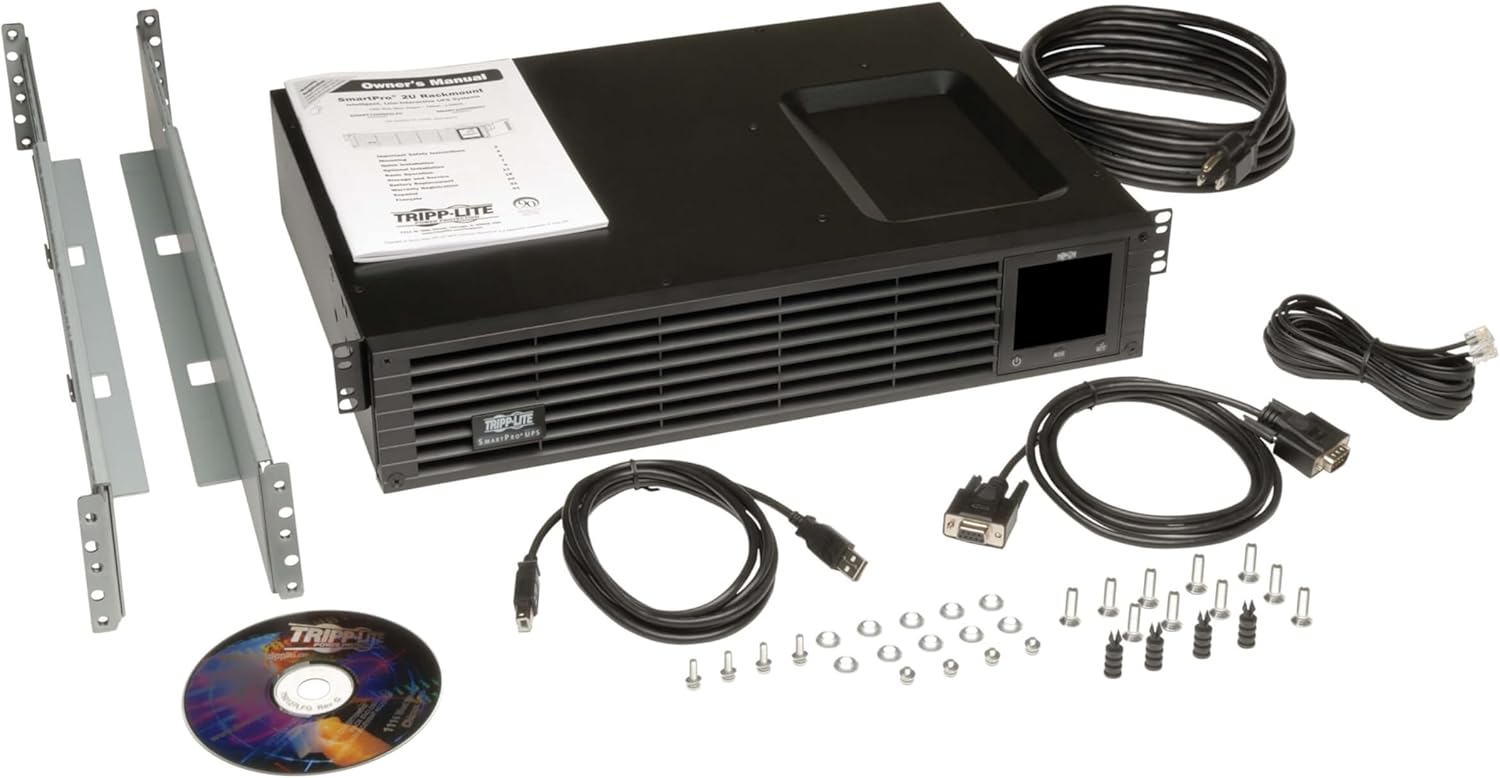 Tripp Lite SmartPro Line-Interactive Sine Wave UPS, 2U Rack/Tower