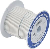 Ancor 104910 Tinned Copper Wire, 14 AWG (2mm2), White - 100ft