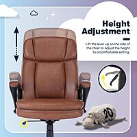Serta Fairbanks Big & Tall Executive Office Chair, Ergonomic Comfy High-Back ComputerChairs with Lumbar Support