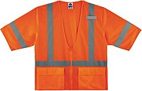 ERGODYNE GloWear Class 3 High Visibility Safety Vest with Sleeves
