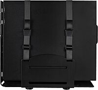 Mount-It! CPU Wall Mount Bracket, Desktop Computer Tower Holder with Safety Straps, Heavy Duty Size Adjustable CPU Holder, Steel, Black, 22 Lbs Capacity, Saves Floor and Desk Space