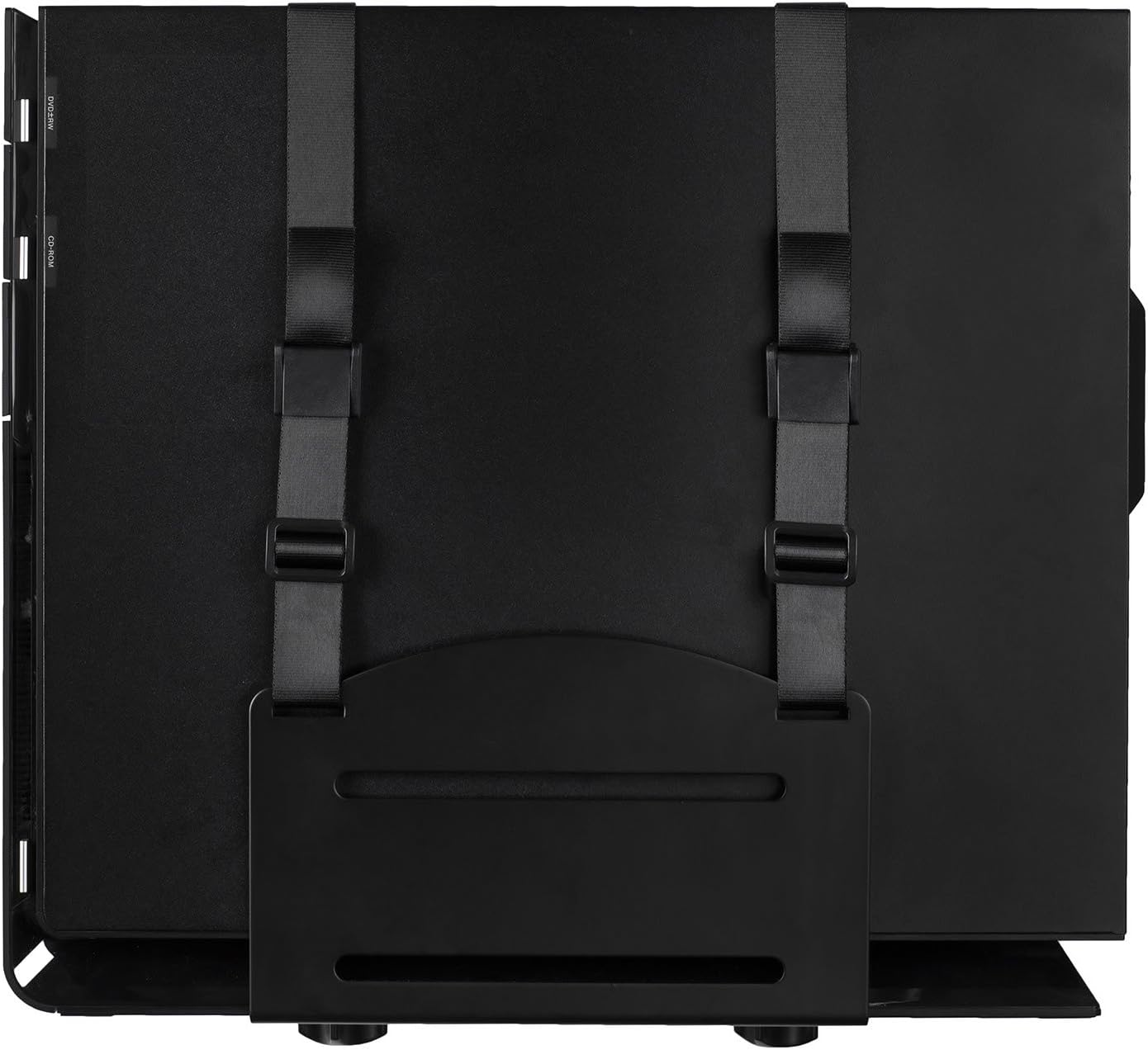 Mount-It! CPU Wall Mount Bracket, Desktop Computer Tower Holder with Safety Straps, Heavy Duty Size Adjustable CPU Holder