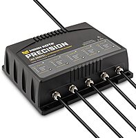 Minn Kota Precision MK-550PCL On-Board Battery Charger with 5 Charging Banks, 10 Amps per Bank