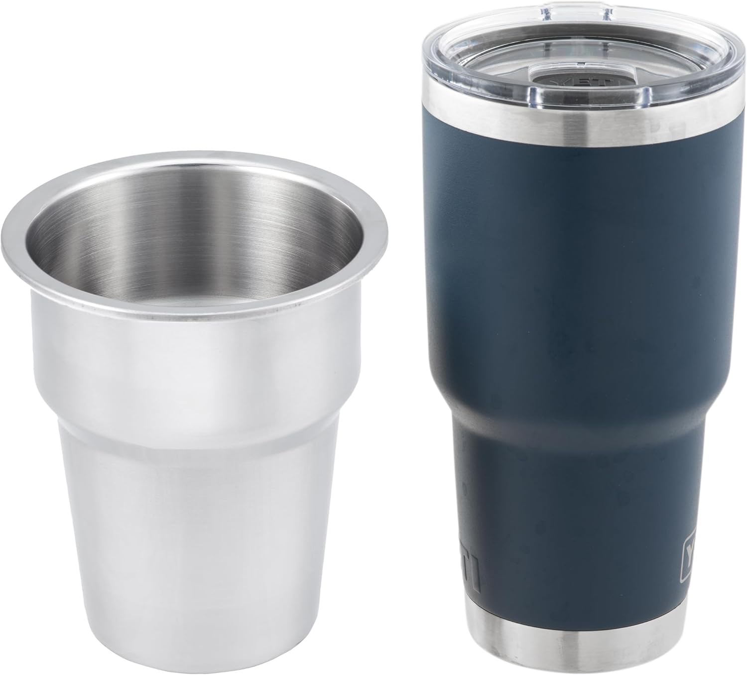 Whitecap Extra Large Stainless Steel Flush Cupholder