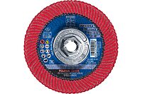 PFERD POLIFAN®-Curve Radial Type Flap Disc - 4-1/2" x 5/8-11" Thread, 60 Grit Ceramic Oxide
