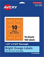 AVERY Printable Rectangle Labels with Sure Feed Technology, Print-to-the-Edge, Laser/Inkjet Compatible