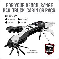 Real Avid Gun Tool - 18-In-1 Gunsmithing Shotgun & Rifle Multi Tool - Bit Driver, Torq Bits, Choke Tube Wrench, Allen Wrench