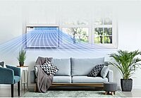 LG 6,000 BTU Window Air Conditioner, 115V, Cools 250 Sq.Ft. for Bedroom, Den, Living Room, Quiet Operation, with Remote