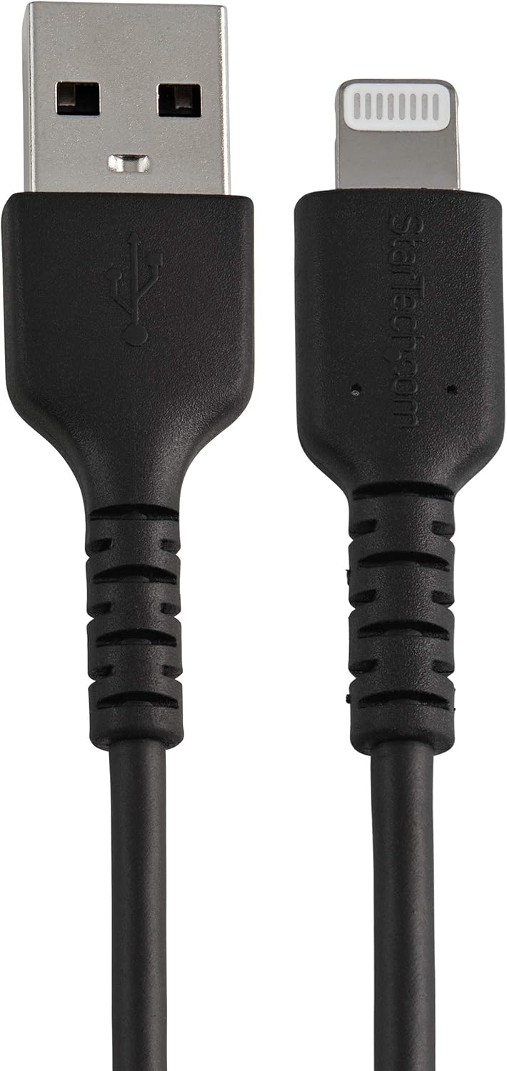 StarTech.com Durable USB-A to Lightning Cable - MFi Certified, Aramid Fiber