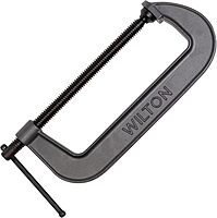 Wilton C-Clamp, 12" Opening, 3-5/8" Throat, 2850 Lbs. Clamping Force (Model 540A-12) 12 in. Pack of 1
