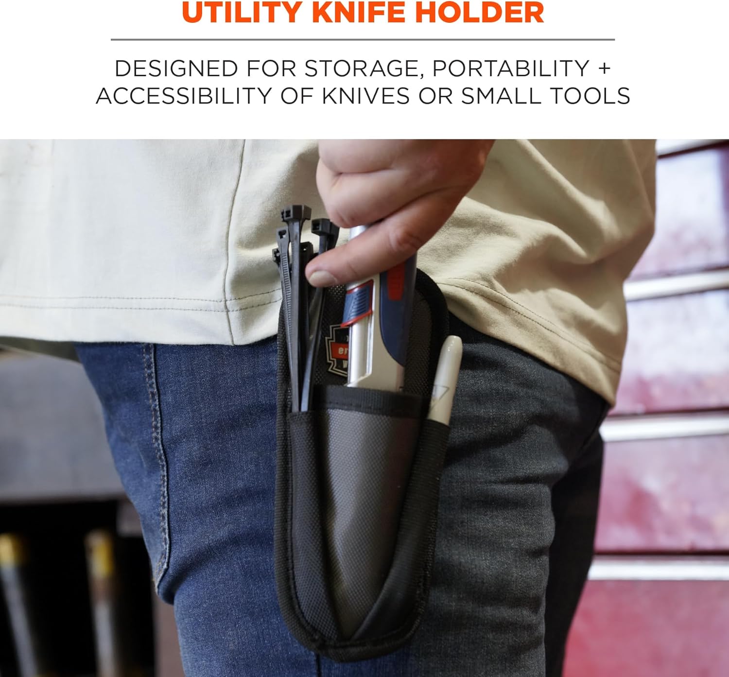 Ergodyne Arsenal 5567 Utility Knife Holder,Gray