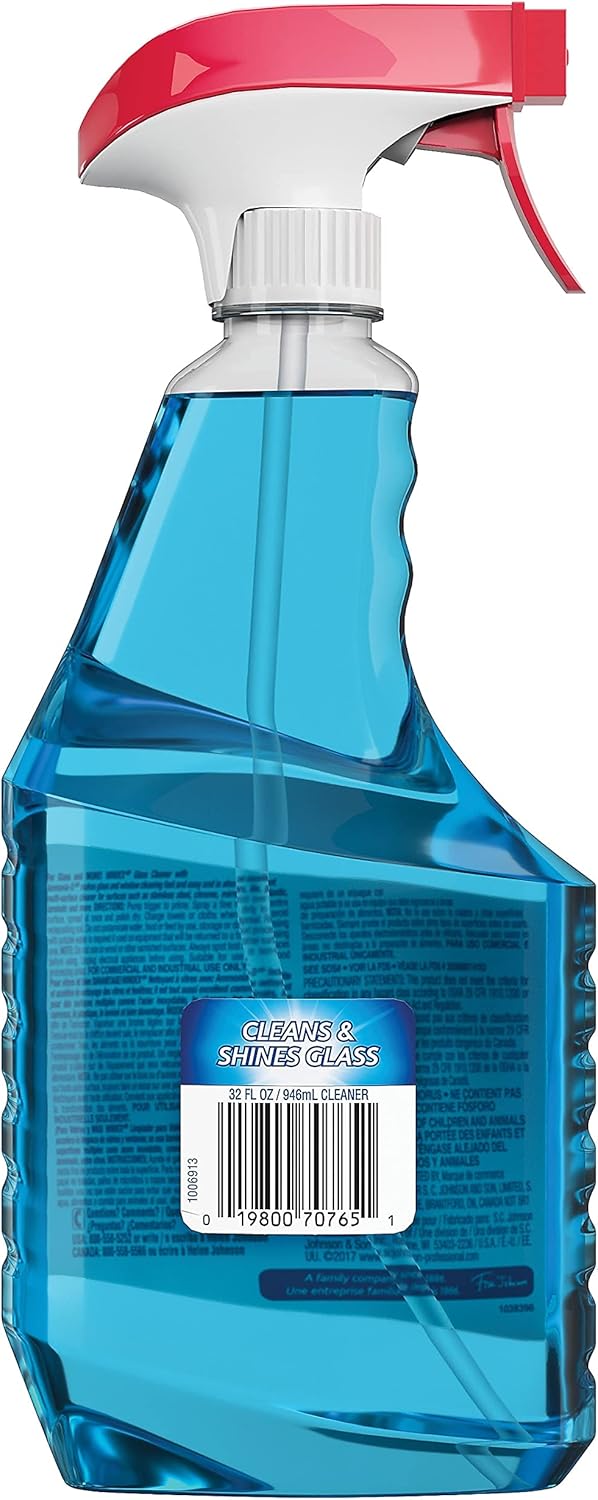 SC Johnson Windex Windex Glass Cleaner, 32 oz, Blue, Pack of 1 32 Fl Oz (Pack of 1)