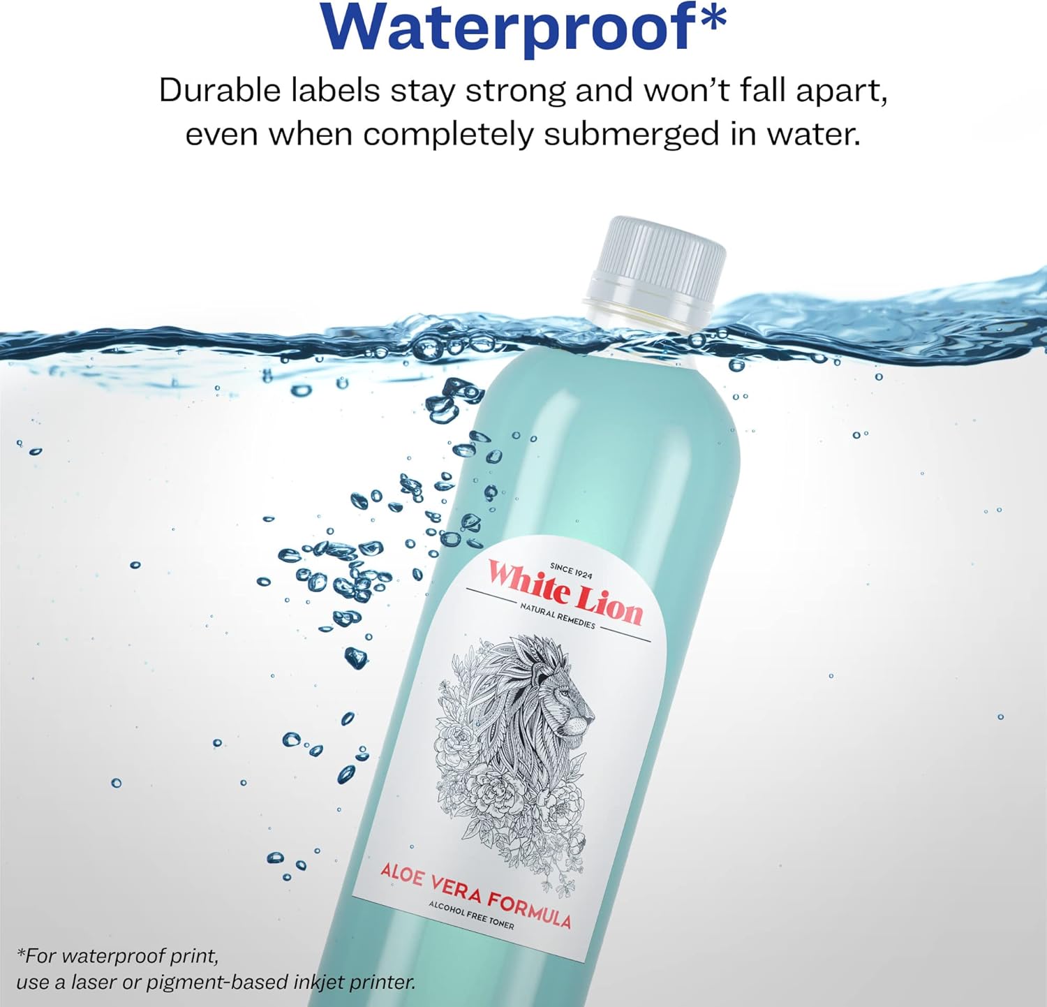 Avery Durable Waterproof Arched Labels, Sure Feed Technology, 3" x 2.25", Print-to-The-Edge