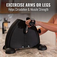 DMI Under Desk Bike Pedal Exerciser, Ellipse Leg Exerciser & Under Desk Elliptical with LCD Display