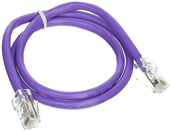 Belkin RJ45 CAT5E Patch Cable - 2ft - Purple (A3L791-02-PUR)