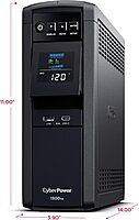 CyberPower PFC Sinewave UPS Battery Backup and Surge Protector, Mini-Tower