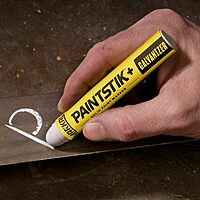 Markal 83420 P Paintstik Solid Paint Marker - Marks Removed During Galvanizing Process, White (Pack of 12)
