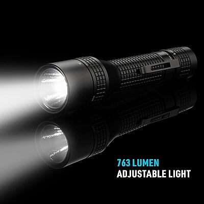 Nite Ize INOVA T8R PowerSwitch Rechargeable Dual Color Flashlight - Tactical LED Flashlight for First Responders & Law Enforcement - PowerSwitch Flashlight with Dual Power Sources