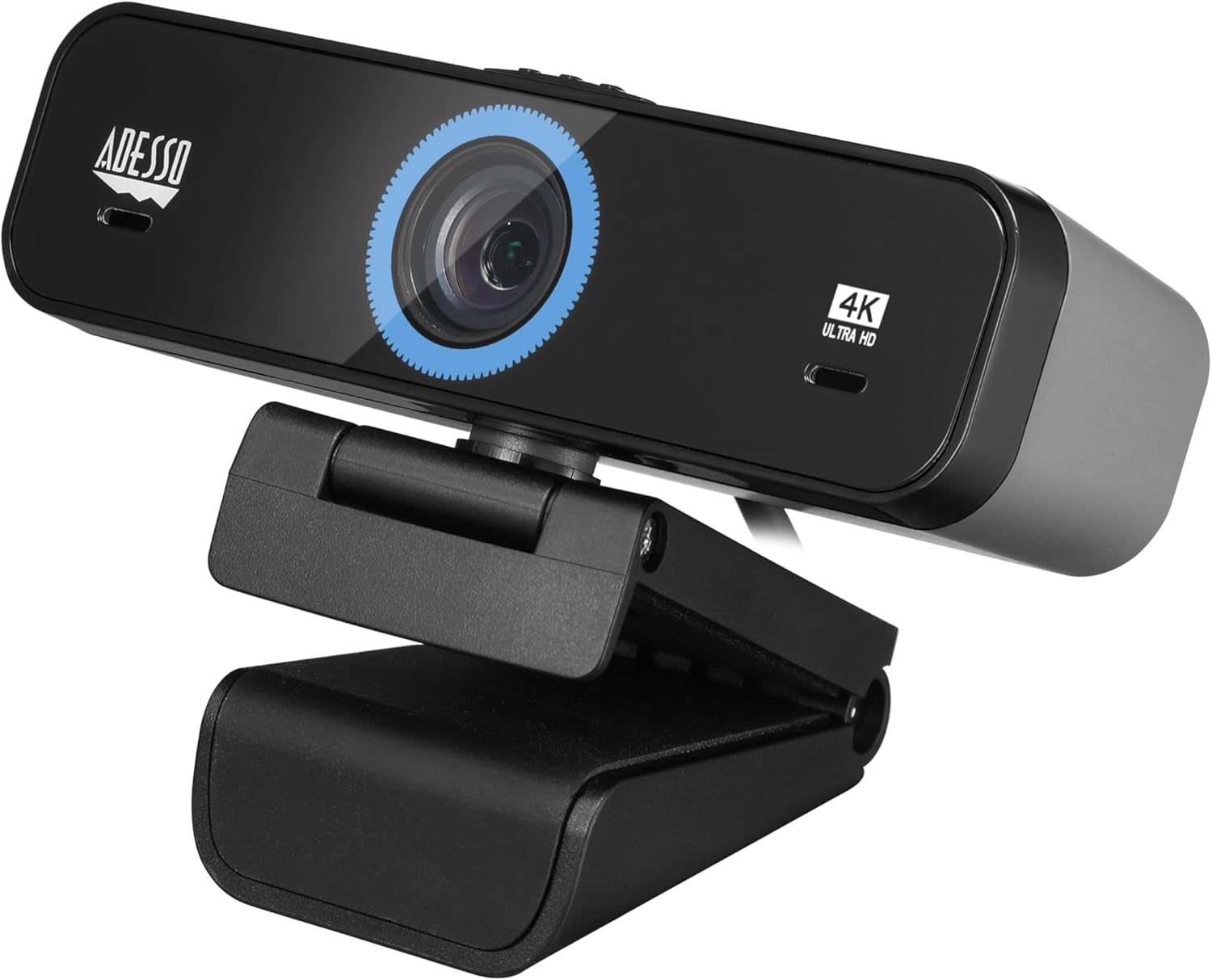 CyberTrack K4 4K Ultra HD Fixed Focus USB Webcam with Adjustable Field of View Angle, Built-in Dual Microphones