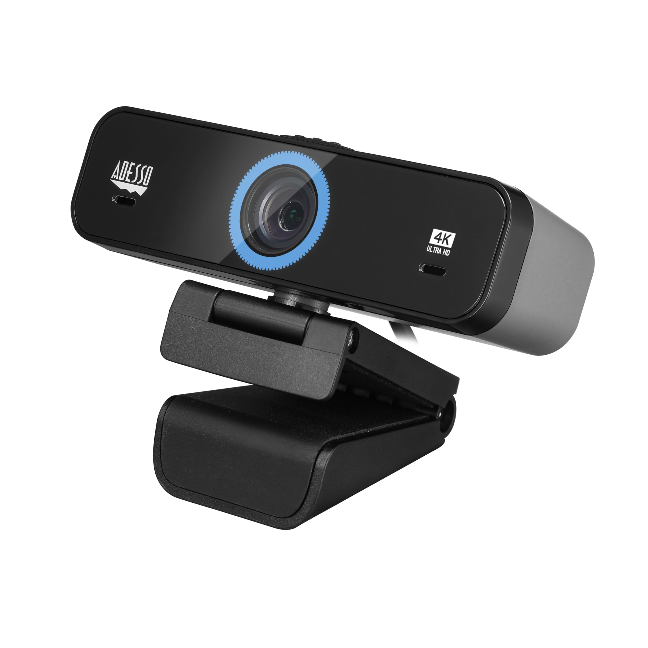 CyberTrack K4 4K Ultra HD Fixed Focus USB Webcam with Adjustable Field of View Angle, Built-in Dual Microphones