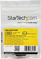 StarTech.com Micro USB to Mini USB Adapter F/M - Use a Micro USB cable or power charger with older Mini USB devices