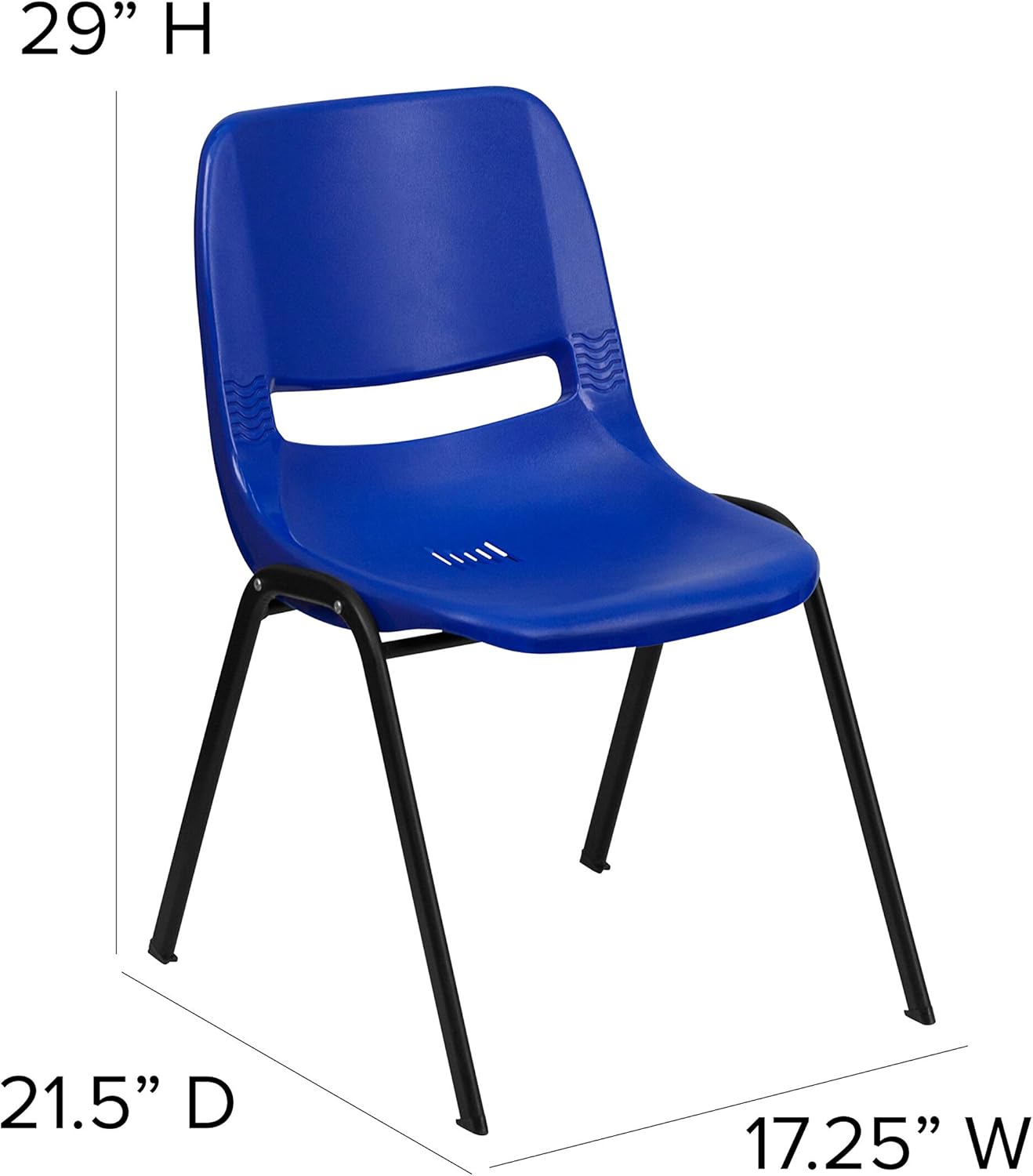 Flash Furniture HERCULES Ergonomic Shell Stack and Tablet Arm Chair