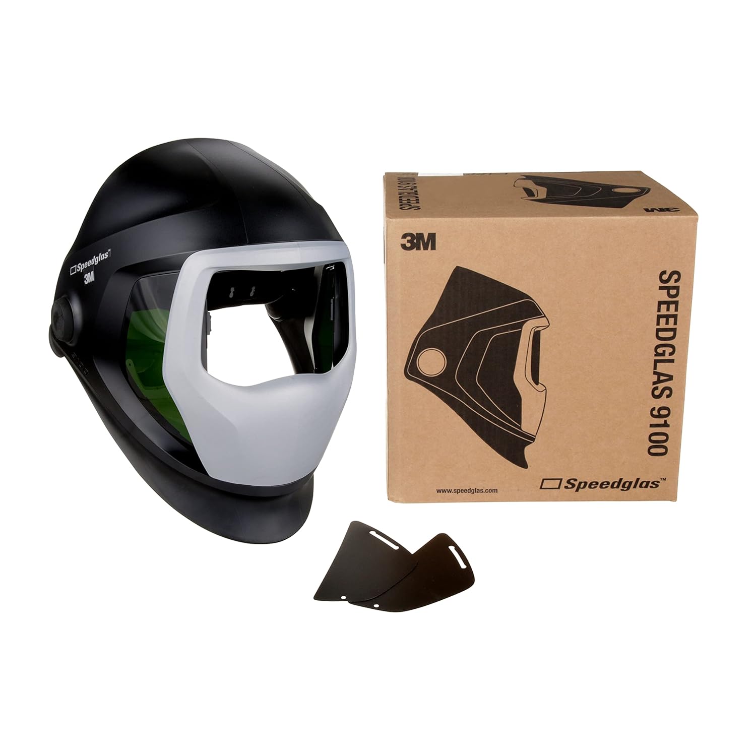 3M Speedglas 9100 Welding Helmet 06-0300-51SW, with SideWindows, Headband and Silver Front Panel, No ADF,