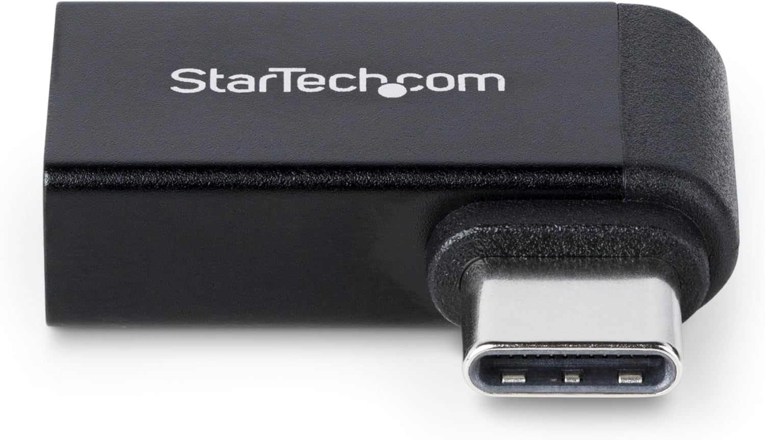 StarTech.com Right Angled USB-C to USB-A Adapter, USB 5Gbps, Compact USB-C Male to USB-A Female Adapter, Metal Housing, M/F