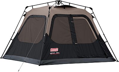Coleman Instant Tent with 1-Minute Setup, 4/6/8/10 Person Tent with Pre-Attached Poles, Air Vent