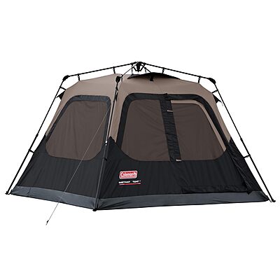 Coleman Instant Tent with 1-Minute Setup, 4/6/8/10 Person Tent with Pre-Attached Poles, Air Vent