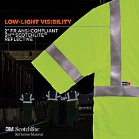 ERGODYNE GloWear 8356FRHL Class 3 Flame-Resistant High-Visibility Safety Vest