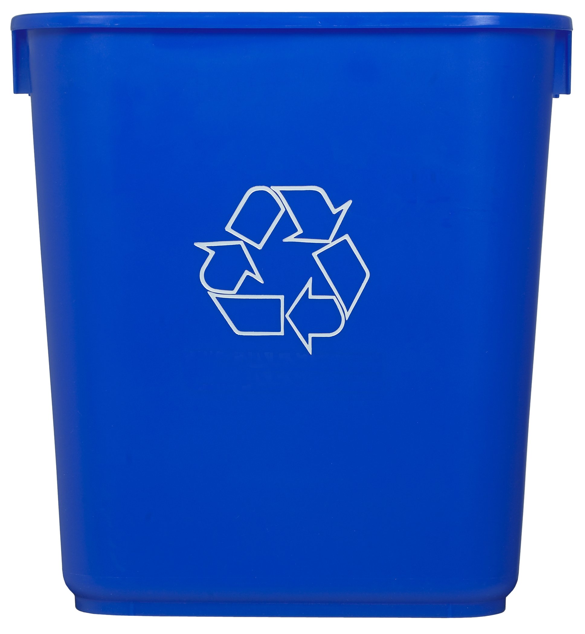 Continental 1358-1, Blue Plastic Co-mmercial Rectangular Recycling Wastebasket, 13-5/8 Quart Capacity