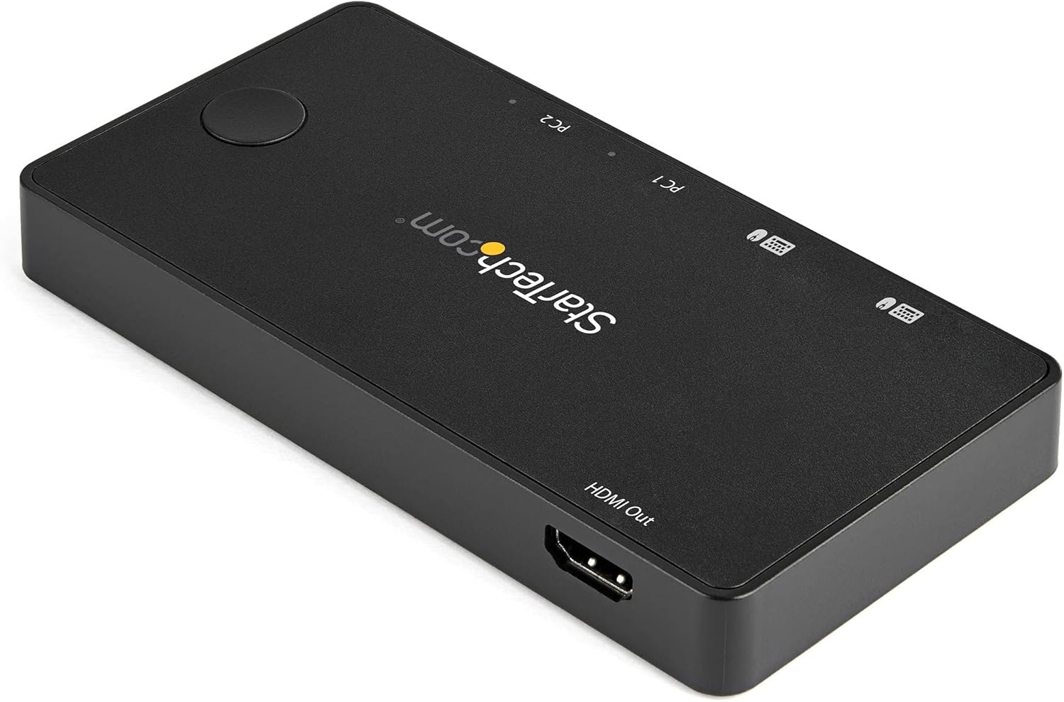 StarTech.com 2 Port USB C KVM Switch - 4K 60Hz HDMI - Compact Dual Port UHD USB Type C Desktop Mini KVM Switch with USB C