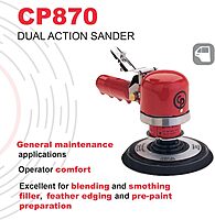 Chicago Pneumatic CP870 - Air Random/Rotary Sander Tool, Home Improvement, Woodworking Tools, Rust Removal, Polisher