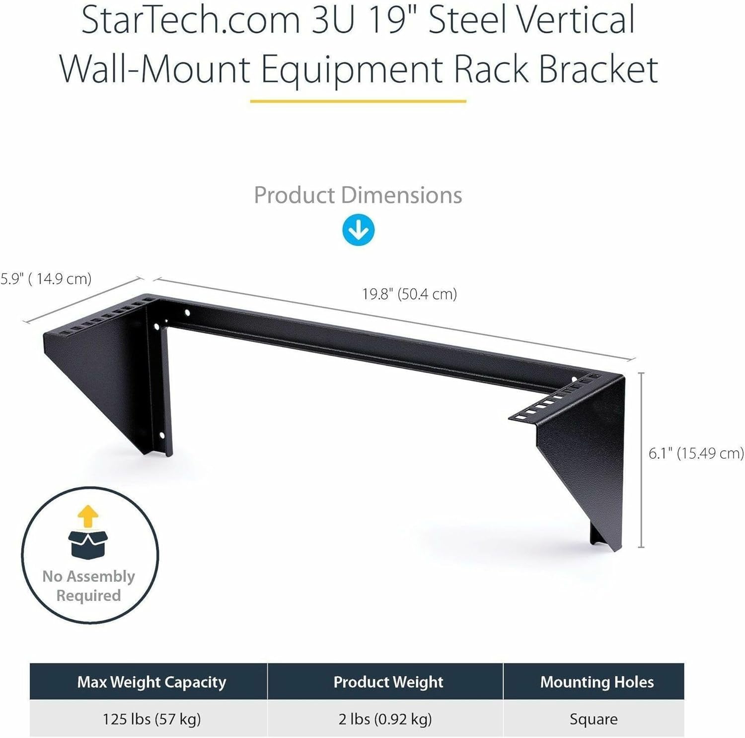 StarTech.com 19in Steel Vertical Wall Mount Rack Bracket