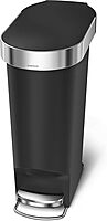 simplehuman Step Trash Can with LidShox, Steel Pedal & Liner Rim