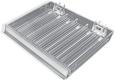 Azar Displays Nail Polish Trays With Flip Fronts, 6-Compartment, Metal U-Hooks/C-Channel, Small Size