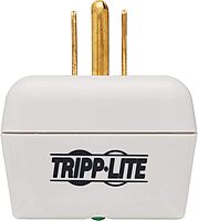 Tripp Lite 1 Outlet Portable Surge Protector Power Strip, Direct Plug in, Tel/Modem Protection