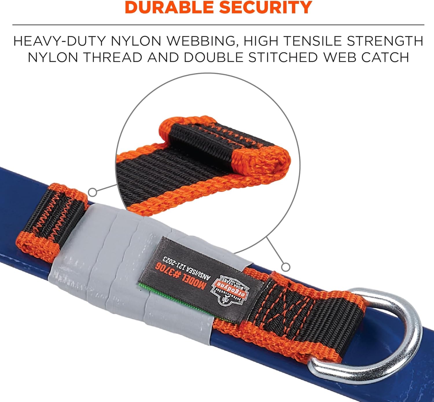 Ergodyne Squids 3706 Tool Tethering Attachment for Hand Tools, 5lbs Weight Rating, 3-Pack