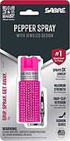SABRE Jeweled Pepper Spray with Snap Clip, Maximum Strength