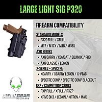 ALIEN GEAR Rapid Force Level 2 OWB Holster - Locking Belt Slide - Right Hand - Matte Black - Light & Optic Compatible