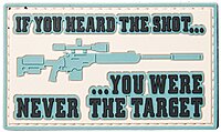 5ive Star Gear Heard The Shot Morale Patches, Multi-Color, One Size