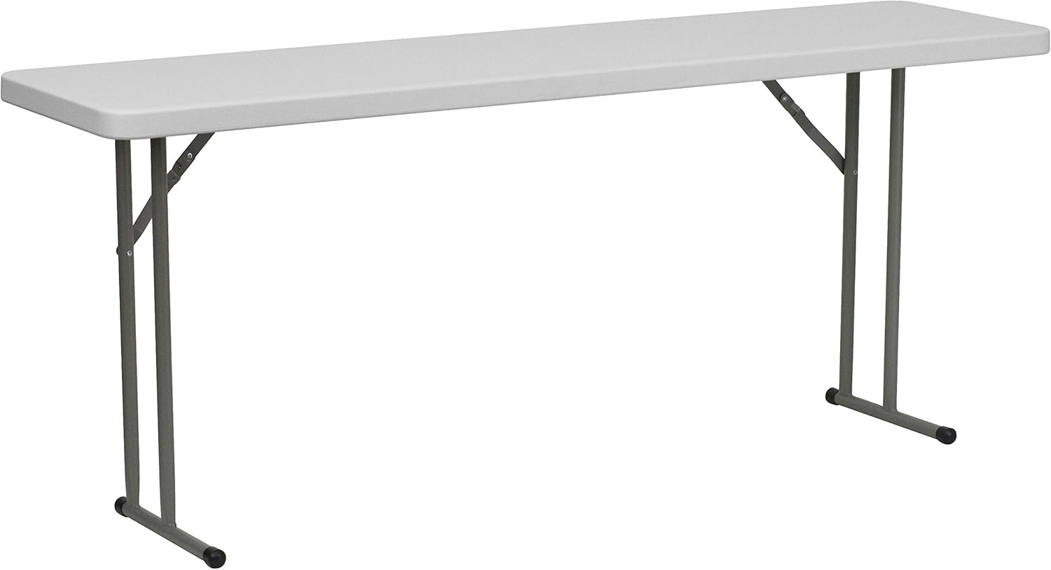 FLASH FURNITURE Plastic Folding Training and Event Table, Rectangular