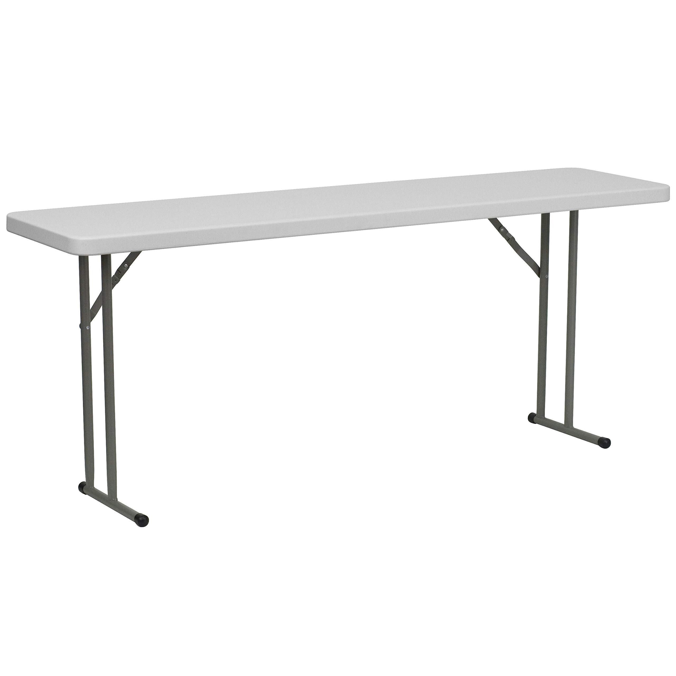 FLASH FURNITURE Plastic Folding Training and Event Table, Rectangular