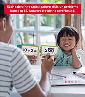 Scholastic Division Flash Cards, 6-5/16inH x 3-7/16inW, Pack Of 56 Cards