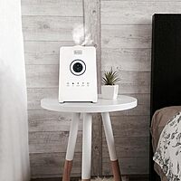 Black+Decker Ultrasonic Humidifier, Touch Display, 1.45 Gallons, 14inH x 9-7/8inW x 7-5/16inD